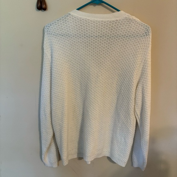 Vintage White Button-Up Women's cardigan - Picture 5 of 5